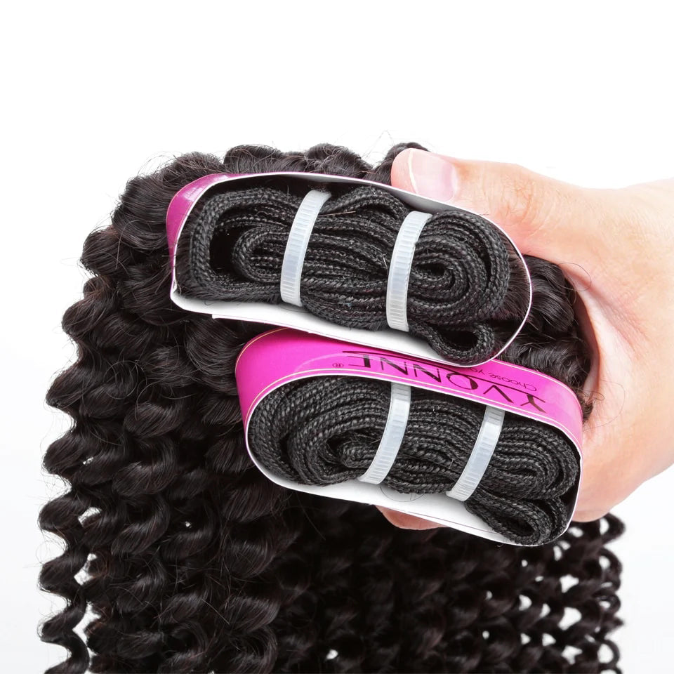 4A 4B Afro Kinky Curly Virgin Brazilian Hair Weave Bundles