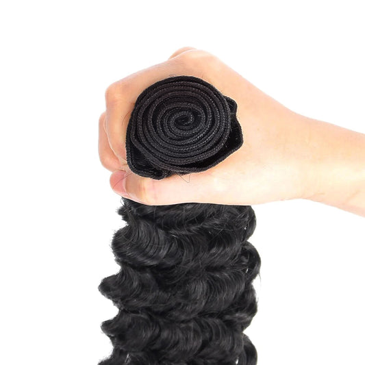 Curly Virgin Brazilian Hair Bundles With Closure 4x4