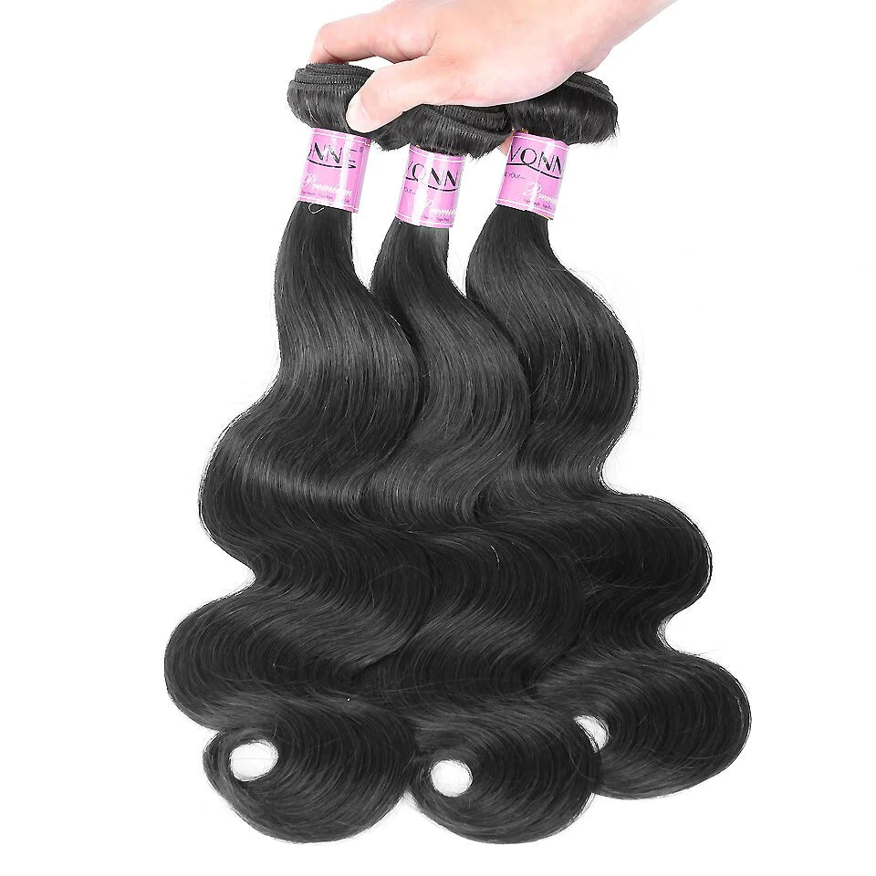 Body Wave Bundles with Closure Brazilian Virgin Hair Weave 3 Bundles With Closure 4x4