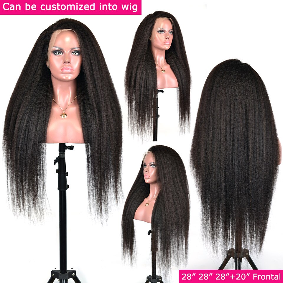 Kinky Straight Brazilian Hair Weave 3 Bundles