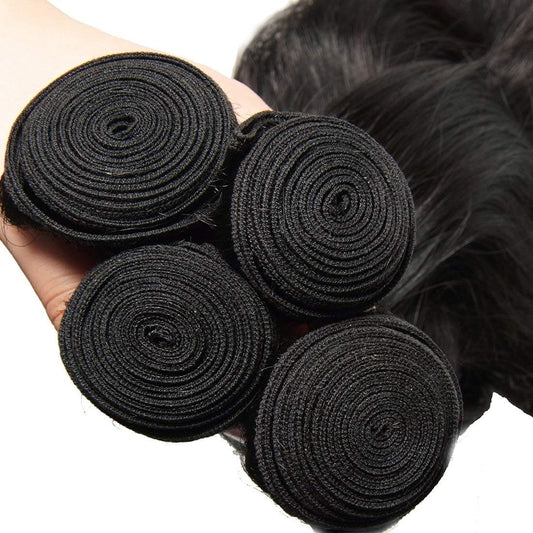 Natural Loose Wave Synthetic Hair Weave Bundles 4Pcs/Pack 16-18inch