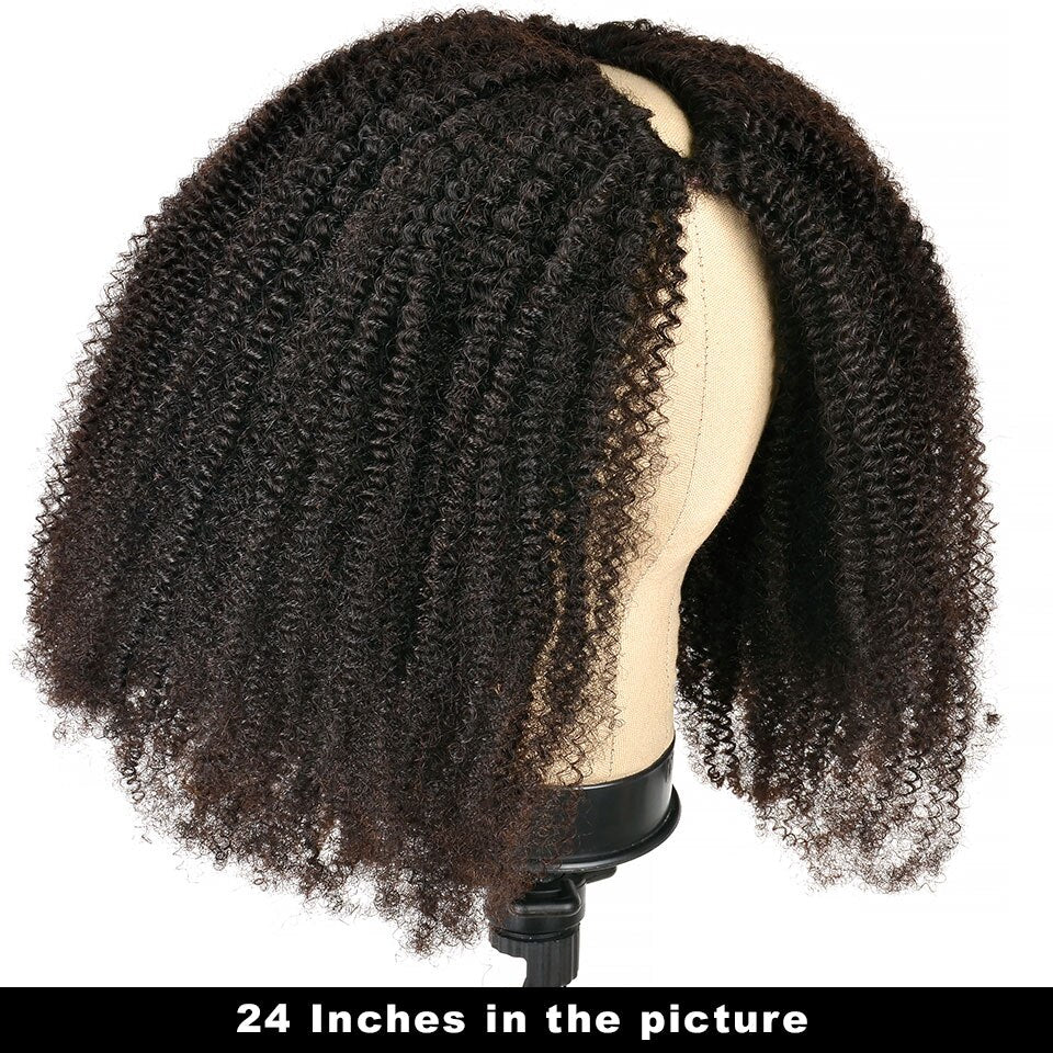 4B 4C Kinky Coily Thin Part Wig