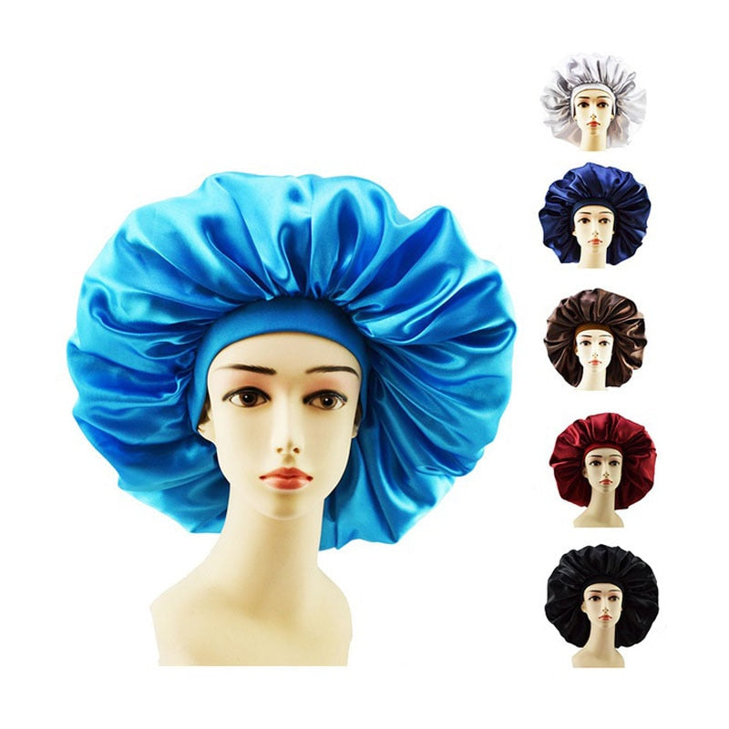 Big Size Satin Silk Hair Bonnet