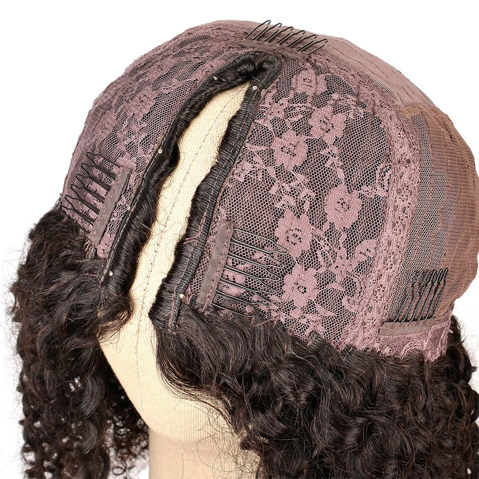 Curly Malaysian U-Part Wig