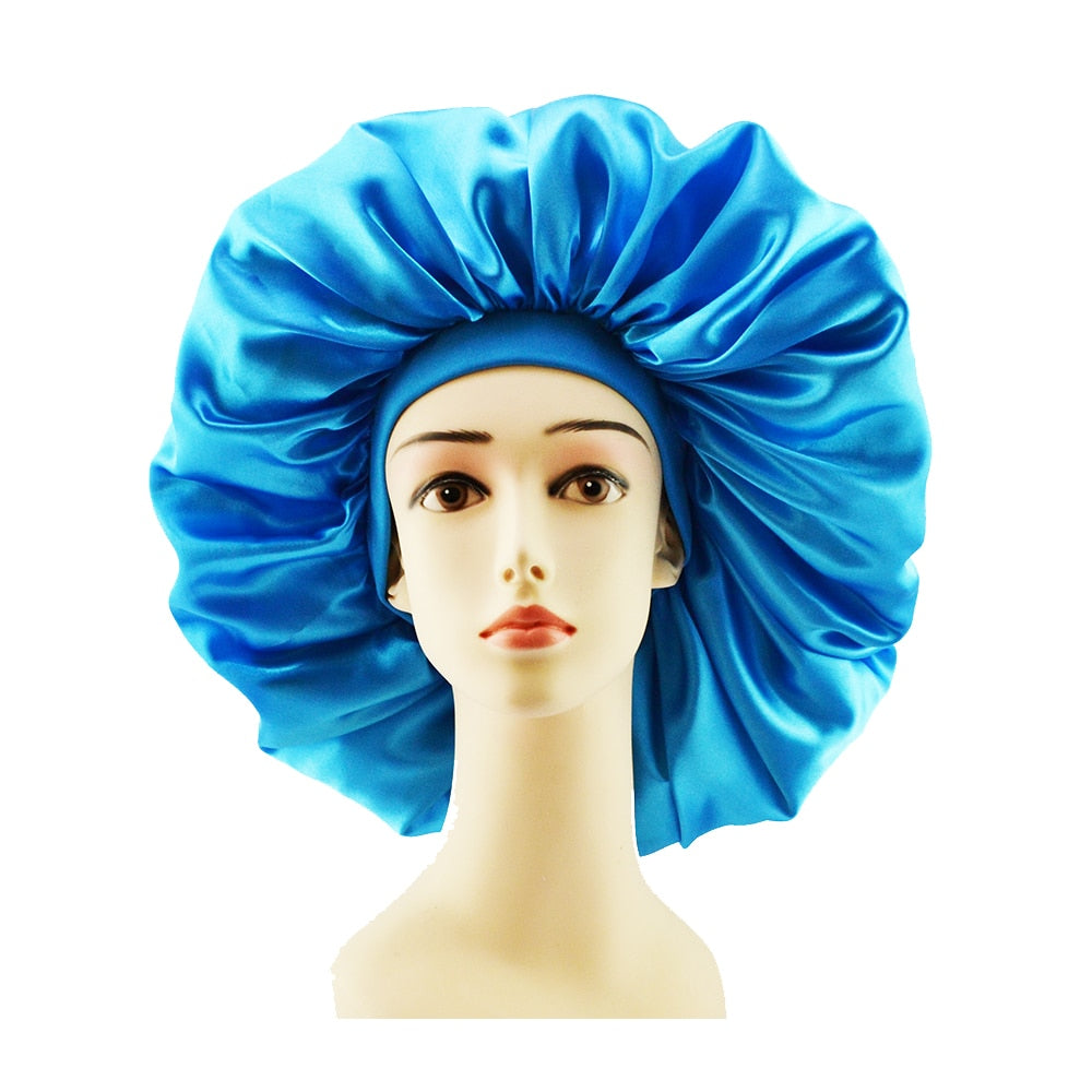 Big Size Satin Silk Hair Bonnet