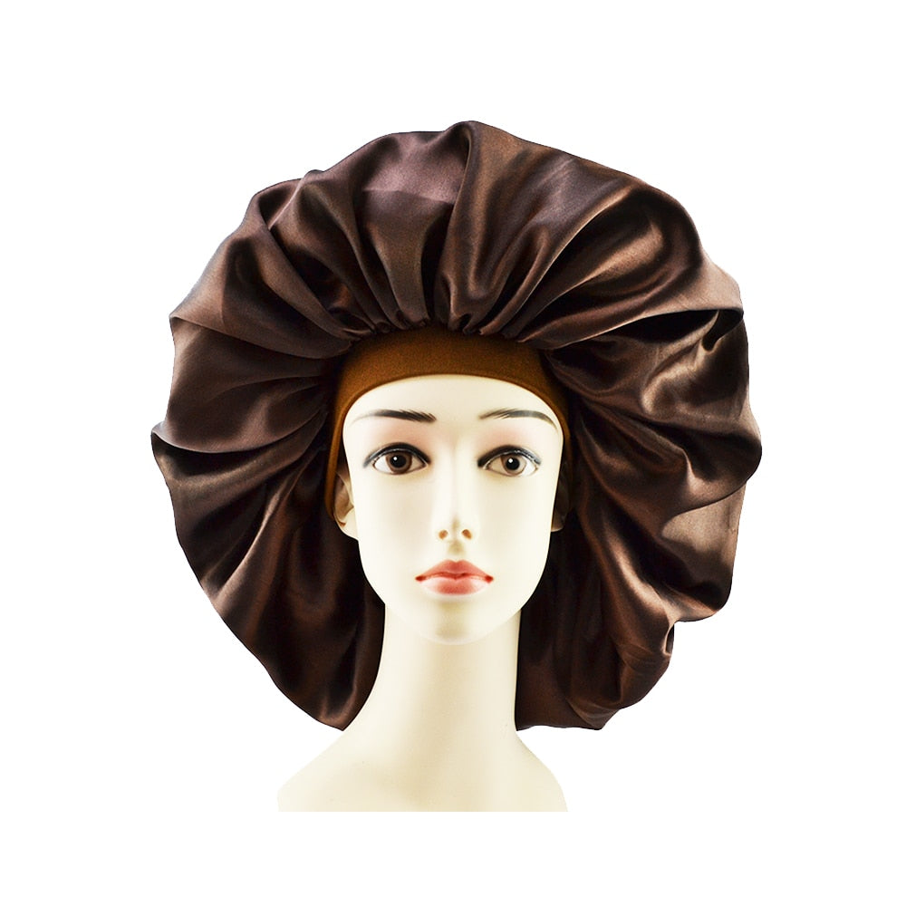 Big Size Satin Silk Hair Bonnet