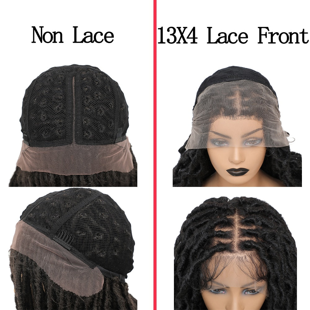 Black Hair Luv Dreadlock Lace Wig inside Baby Hairs