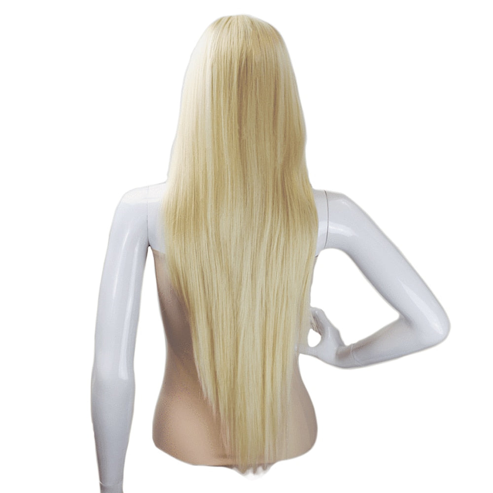 Long Straight Synthetic Wig With Bangs