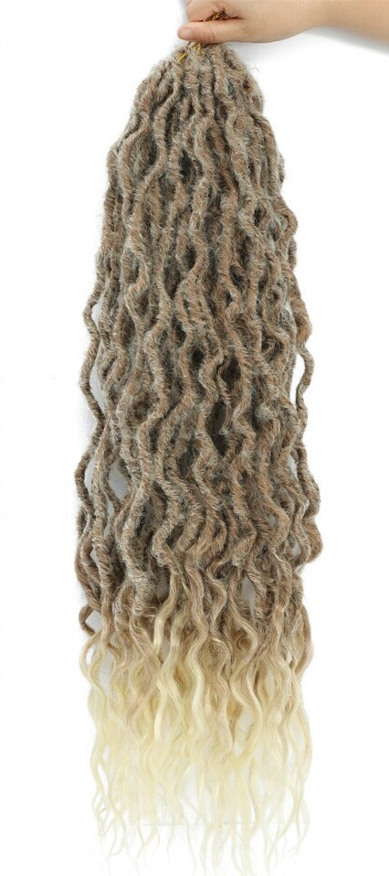 Wavy Faux Goddess Locs 26-inch Crochet Braids