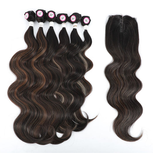 Middle Part Closure Soft Synthetic Hair