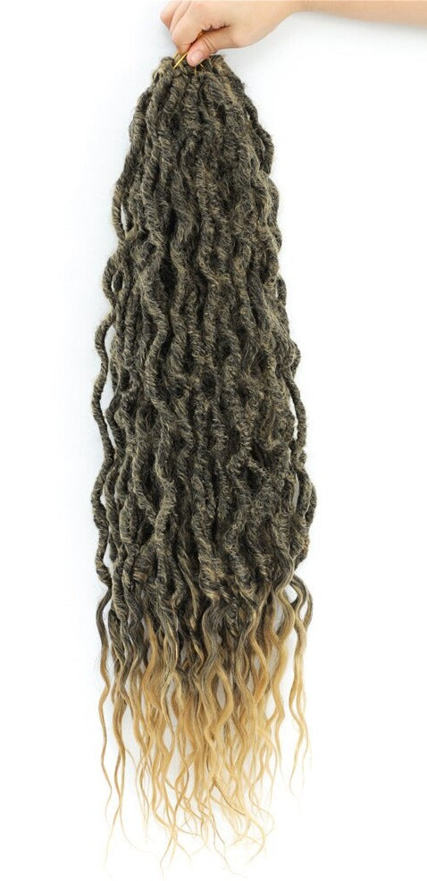 Wavy Faux Goddess Locs 26-inch Crochet Braids