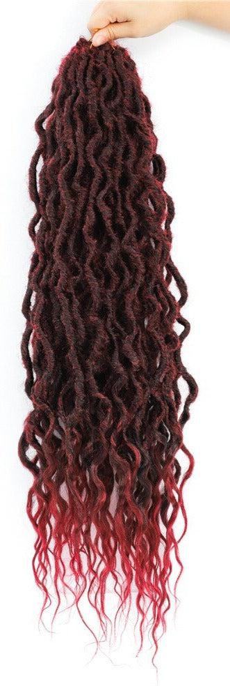 Wavy Faux Goddess Locs 26-inch Crochet Braids