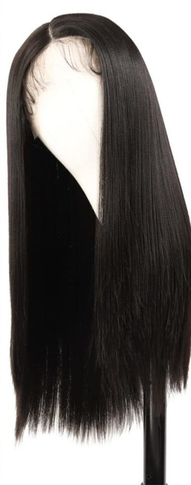 Soft Long Straight Layered Synthetic Hair Wig Lace Front Wig