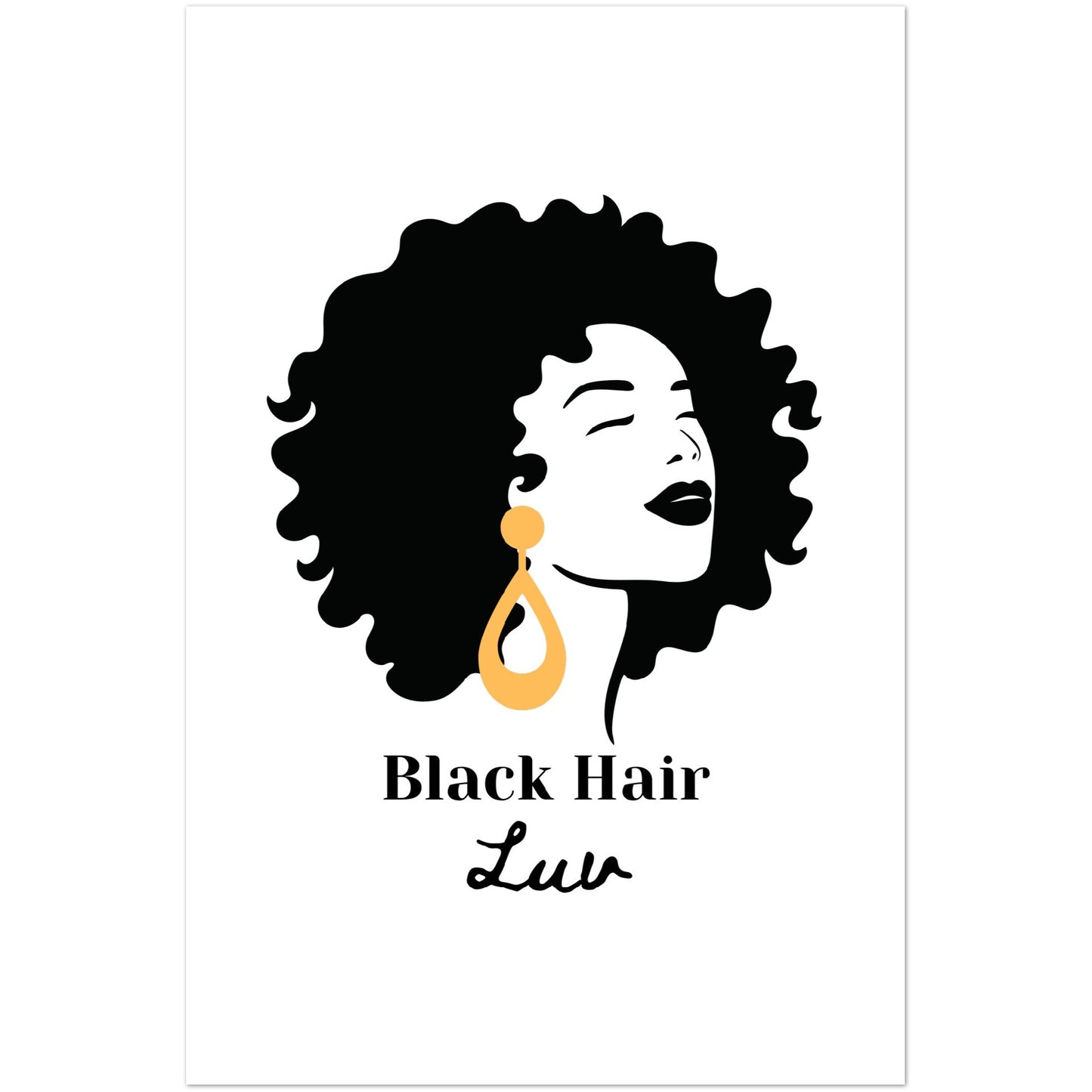 Black Luv Premium Matte Paper Poster